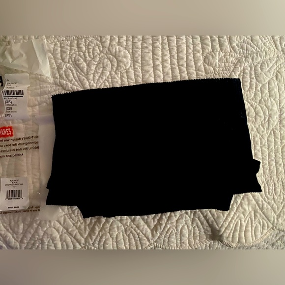 Re/Done X Hanes Crop Tank, made in USA, black, XS - Picture 13 of 15